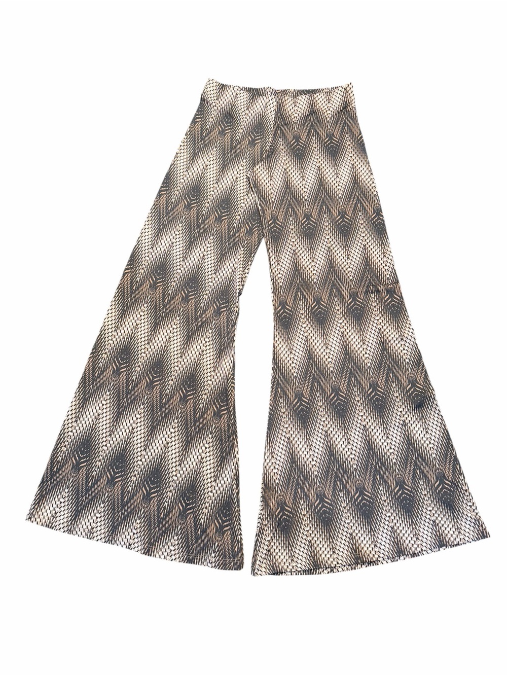 Veronica M Brown & Cream Animal Print Palazzo Pants
